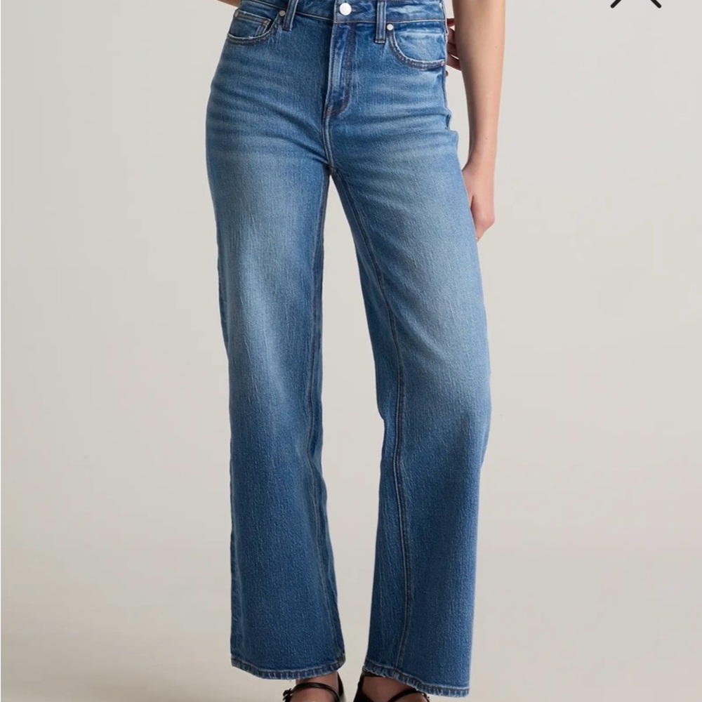 Bella Atlantic Blue Stretch Relaxed Straight Women's Jeans